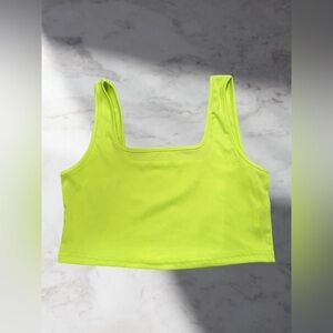 Neon Green Crop Top SHEIN Size Large